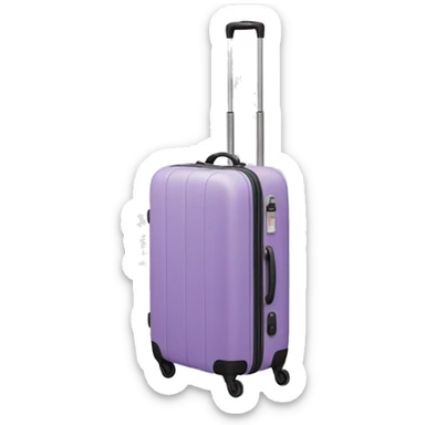 light purple luggage sticker