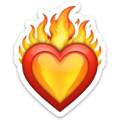Make flaming hearts in all colours but heart would be separate nature sticker
