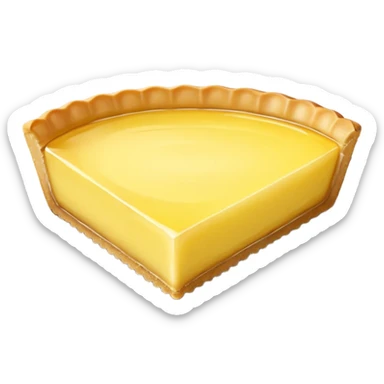 realistic a piece of lemon Tart sticker