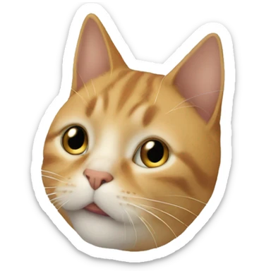 Un chat qui lève la sticker