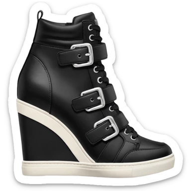 steve madden wedge sneakers hook and loop strap sticker