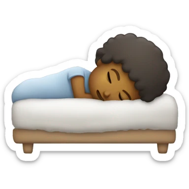 sleeping person dark blur colo sticker