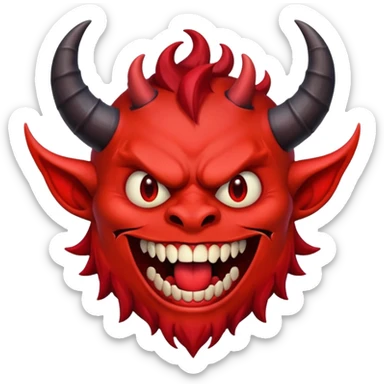 Demon qui rigole  sticker