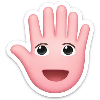 pink Saluting Face sticker