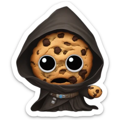 Cookie monster as sith jedi sticker