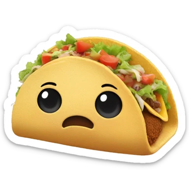 Case oh eating a taco sticker