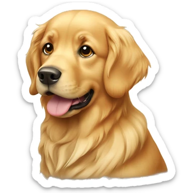 Golden retriever dog sticker