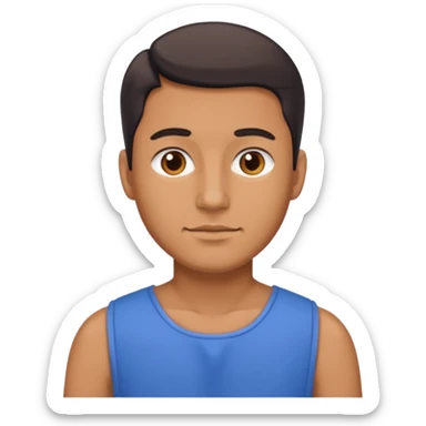 blue dress man sticker