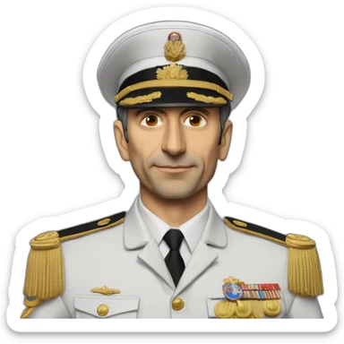 ÉRIC ZEMMOUR president français militaire médaille sticker