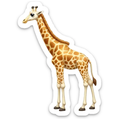 create a giraffe with a long neck and wings sticker