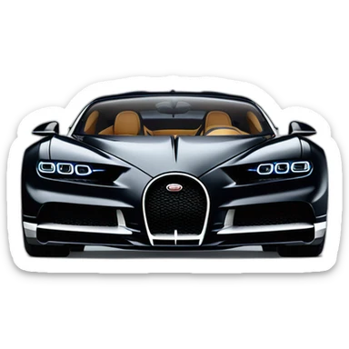 Bugatti Chiron Black sticker