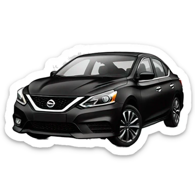 Black Nissan Sentra sticker