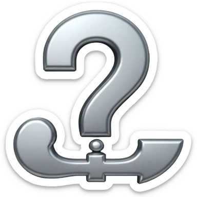 question mark sticker
