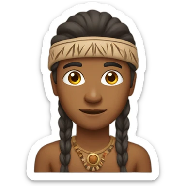 A bROWN iNDIAN sticker