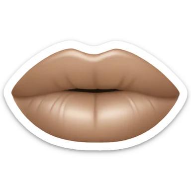beige lip gloss sticker