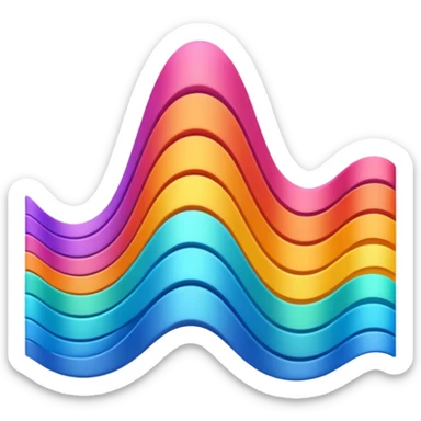 sound waves sticker