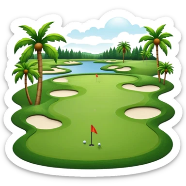 Florida golfing sticker