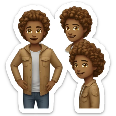 Leo with haina sticker