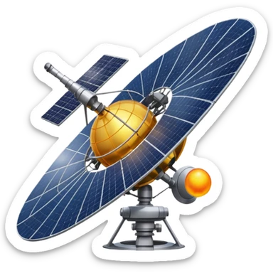 a full view of  Satellite sticker