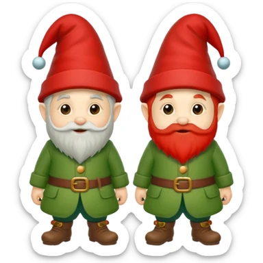 two gnomes sticker