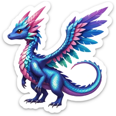  exotic Fakémon-Pokémon-Dutch-Angel-Dragon-Nargacuga-Vernid-creature sticker