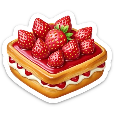 Strawberry Glaze Pastries
 sticker