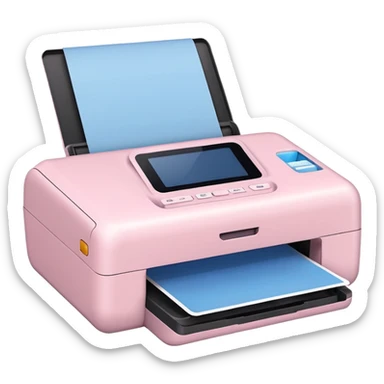 Pale Pink Scanners Printer sticker