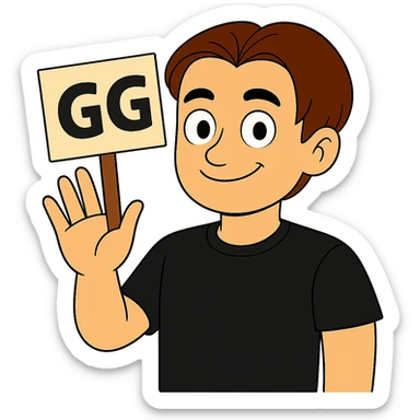 The image shows a person holding a board clearly visible in the hand. Keep the same style as the original image. The background should be transparent. Focus on making the board clearly held in the hand. sticker