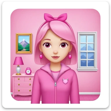 girl everything pink sticker