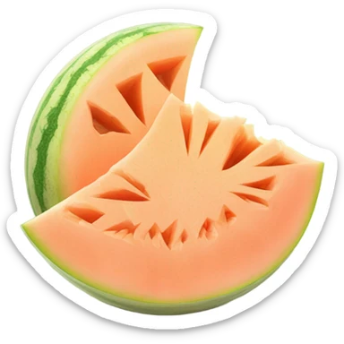 A Melon bursting sticker