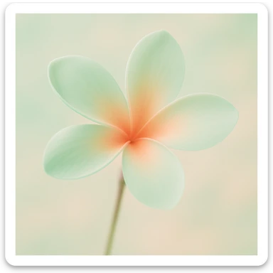 Change to pastel mint green and peach color palette, Pinteresty, soft and minimal style with a dreamy vibe. sticker