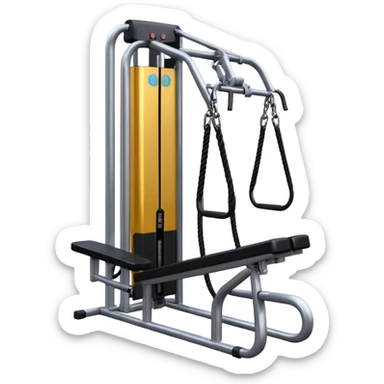 gym cables machine sticker