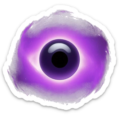 Black Hole With Purple Ring sticker