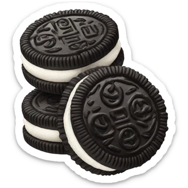 Two Oreos cookies sticker