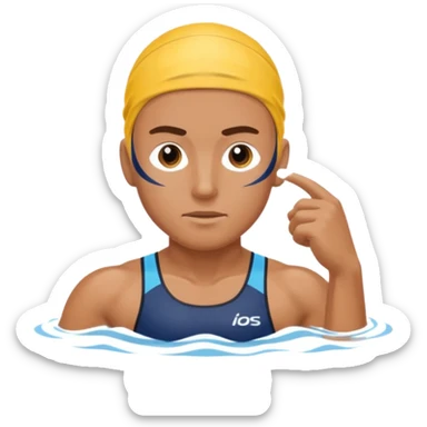 swimming athlete sticker