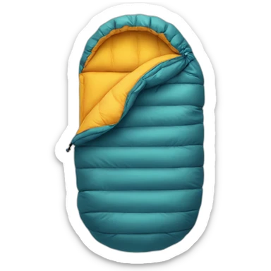 smiling-sleeping-bag sticker