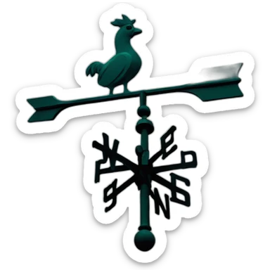 Weathervane sticker