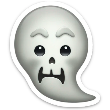 tricky ghost sticker