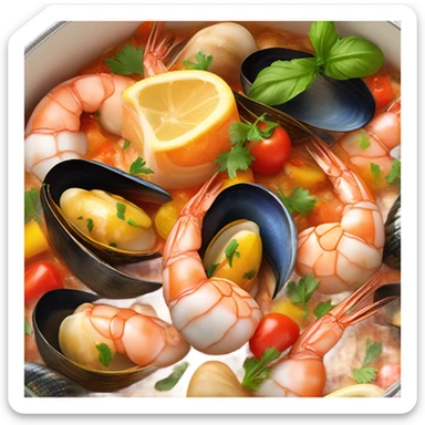 cazuela de mariscos sticker