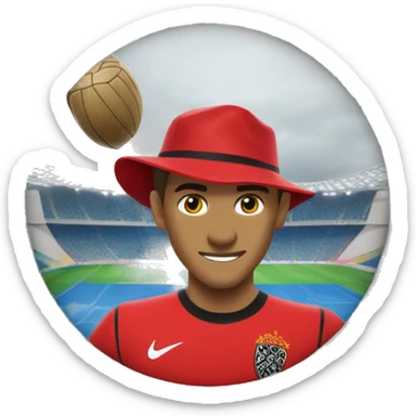 The Flamengo crest with the Maracanã in the background. sticker