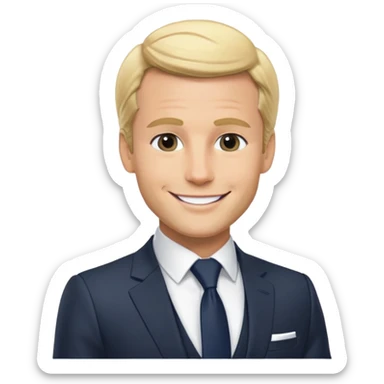 Macron ken barbie sticker