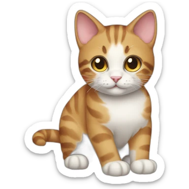 Cat cat sticker