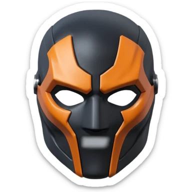 Death stroke mask all black sticker