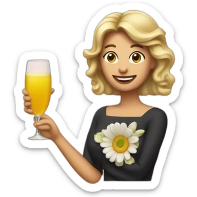 make a toast marguerita sticker