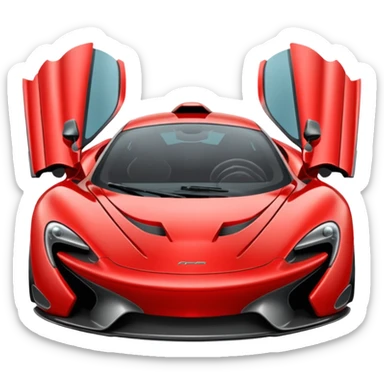 maak een auto en het is een mc laren sticker