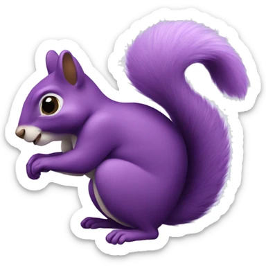 Purple squirrel  sticker