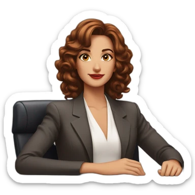 friendly gaze from pretty woman sticker