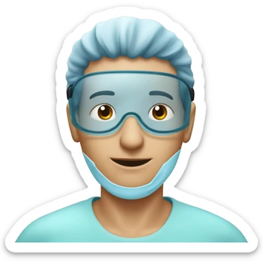 Man during lasix surgery sticker