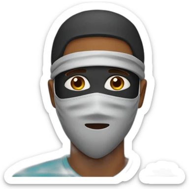 A Masked somali man sticker