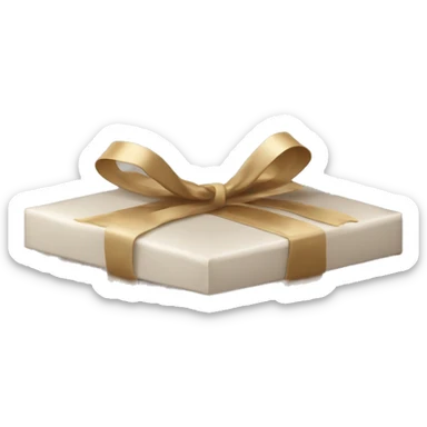 Empty gift box with separate cover sticker